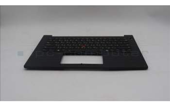 Lenovo 5M11T55189 C-Cover with keyboard, Russian, Black, Backlight, Smart Card Reader, US
