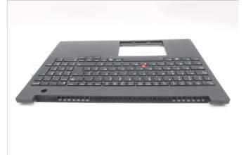 Lenovo 5M11T55242 C-Cover with keyboard, Belgian, Black, Backlight, Number Pad, UK