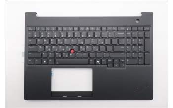 Lenovo 5M11T55277 C-Cover with keyboard, Greek, Black, Backlight, Number Pad, US