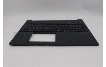 Lenovo 5M11T55277 C-Cover with keyboard, Greek, Black, Backlight, Number Pad, US