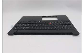 Lenovo 5M11T55277 C-Cover with keyboard, Greek, Black, Backlight, Number Pad, US