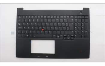 Lenovo 5M11T55284 C-Cover with keyboard, Hungarian, Black, Backlight, Number Pad, UK