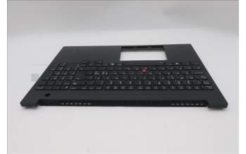 Lenovo 5M11T55305 C-Cover with keyboard, Nordic, Black, Backlight, Number Pad, UK