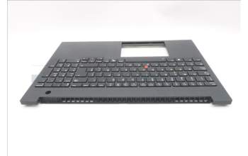 Lenovo 5M11T55317 C-Cover with keyboard, Spanish, Black, Backlight, Number Pad, UK