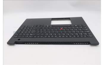 Lenovo 5M11T55352 C-Cover with keyboard, Belgian, Black, Backlight, WWAN, Number Pad, UK