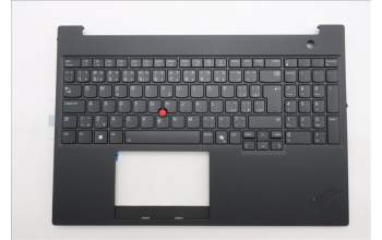 Lenovo 5M11T55365 C-Cover with keyboard, Czech Slovakian, Black, Backlight, WWAN, Number Pad, UK