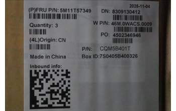 Lenovo 5M11T57349 C-Cover with keyboard, Belgian, No NFC, UK