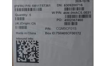 Lenovo 5M11T57361 C-Cover with keyboard, Danish, No NFC, UK