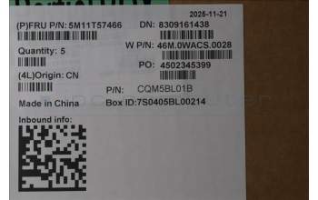 Lenovo 5M11T57466 C-Cover with keyboard, Czech Slovakian, No NFC, UK