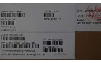 Lenovo 5M11T58828 Keyboard Internal, German, Black, Backlight, Numpad, UK