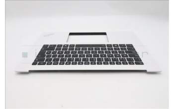 Lenovo 5M11T58916 C-Cover with keyboard, Spanish, White, FingerPrint, UK