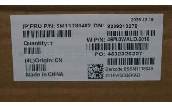 Lenovo 5M11T80482 Lenovo LCD Module, 16\", WQXGA+, Touch, Anti-Glare, Anti-reflection, Anti-smudge, OLED, 650nit, 100%DCI-P3, Color Calibration, W/5MP RGB+IR Camera