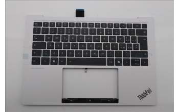 Lenovo 5M11U03807 C-Cover with keyboard, Italian, Black/White, FingerPrint, WLAN, UK