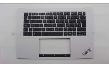 Lenovo 5M11U08086 C-Cover with keyboard, UK English, White, FingerPrint, UK