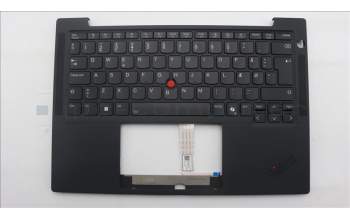 Lenovo 5M11U08128 C-Cover with keyboard, Danish, Black, Backlight, NFC, UK