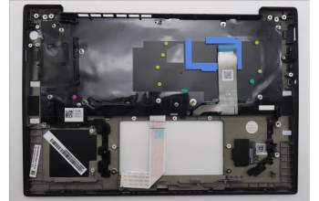 Lenovo 5M11U12147 C-Cover with keyboard, German, Black, Backlight, NFC, UK