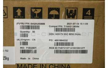 Lenovo 5M20U50886 Dual MIC bracket,AIO 3 24 27