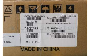 Lenovo 5M20U50972 MECHANICAL HINGE_CAP_RIGHT_BLK,AIO N3-3