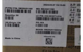 Lenovo 5M20U51160 FRU,Mechanical Gasket35*5*5mm