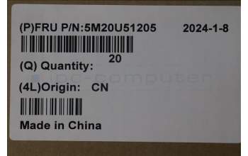 Lenovo 5M20U51205 Hinge Cover, FRONT, Luna Grey