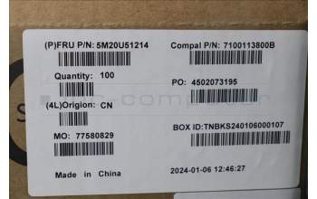 Lenovo 5M20U51214 SYS Cover, Front CAP, R, Eclipse Black