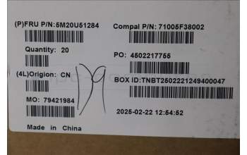 Lenovo 5M20U51284 SYS Cover, Back, KL, Luna Grey