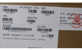 Lenovo 5M21H89593 MECHANICAL FRU KX3D1_HINGE_CAP_FOR CABLE