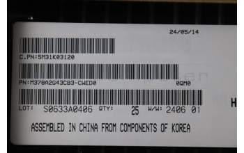 Lenovo 5M31K03120 Arbeitsspeicher UDIMM,16GB,DDR4,3200,Samsung