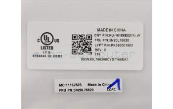 Lenovo 5N20L76620 Keyboard External,Spanish