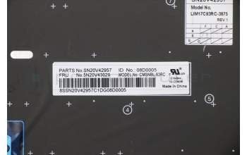 Lenovo 5N20V43029 NB_KYB CMSK-CS20,BK-NBL,CHY,TC