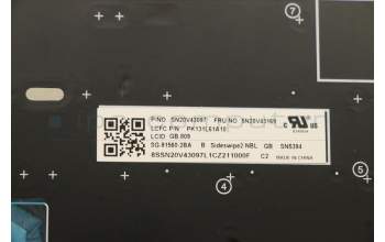 Lenovo 5N20V43169 NB_KYB CMSK-CS20,BK-NBL,LTN,UK