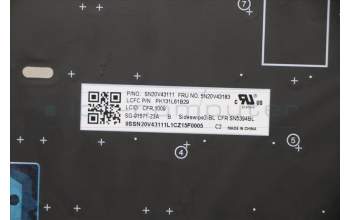 Lenovo 5N20V43183 NB_KYB CMSK-CS20,BK-BL,LTN,058 FRA