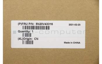 Lenovo 5N20V43316 NB_KYB CMSK-CS20,BK-NBL,PMX,UK