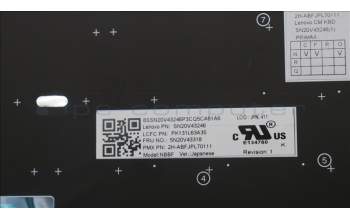Lenovo 5N20V43318 NB_KYB CMSK-CS20,BK-NBL,PMX,JPN