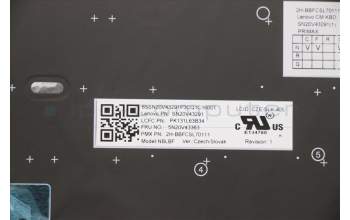 Lenovo 5N20V43363 NB_KYB CMSK-CS20,BK-BL,PMX,CZE/SLK