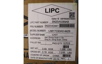 Lenovo 5N20V43441 Interne Tastatur, Arabisch, silber, Ohne_Hintergrundbeleuchtung