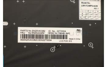 Lenovo 5N20V43454 NB_KYB CMSK-CS20,SV-NBL,CHY,POR