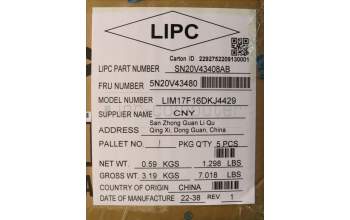 Lenovo 5N20V43480 NB_KYB CMSK-CS20,SV-BL,CHY,DEN