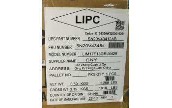 Lenovo 5N20V43484 Keyboard Internal, Greek, Silver, Backlight, US