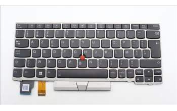 Lenovo 5N20V43622 Keyboard Internal, Belgian, Sliver, Backlight, UK