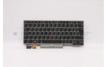 Lenovo 5N20V43630 Interne Tastatur, Ungarisch, silber, Hintergrundbeleuchtung