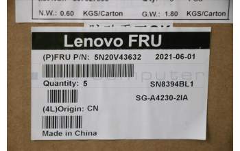 Lenovo 5N20V43632 NB_KYB CMSK-CS20,SV-BL,LTN,ITA