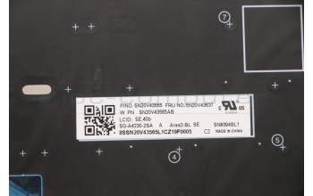 Lenovo 5N20V43637 Interne Tastatur, Schwedisch/Finnisch, Silber, Hintergrundbeleuchtung