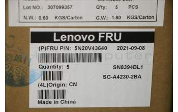 Lenovo 5N20V43640 NB_KYB CMSK-CS20,SV-BL,LTN,UK