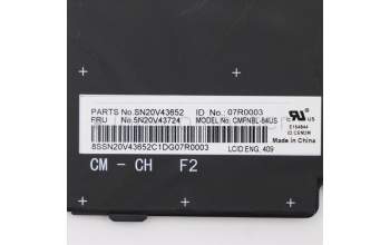 Lenovo 5N20V43724 NB_KYB CMFL-CS20,BK-NBL,CHY,ENG