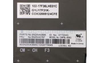 Lenovo 5N20V43767 NB_KYB CMFL-CS20,BK-BL,CHY,BUL