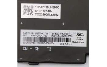 Lenovo 5N20V43783 NB_KYB CMFL-CS20,BK-BL,CHY,TUR