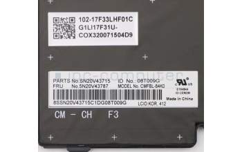 LENOVO 5N20V43787 Keyb T14/P14s G1/G2 KOR - BL