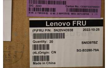 Lenovo 5N20V43938 NB_KYB CMFL-CS20,BK-BL,LTN,NORDIC