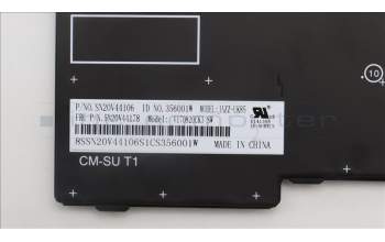 Lenovo 5N20V44178 Keyboard Internal, Swiss, Non-Backlight, Black, UK